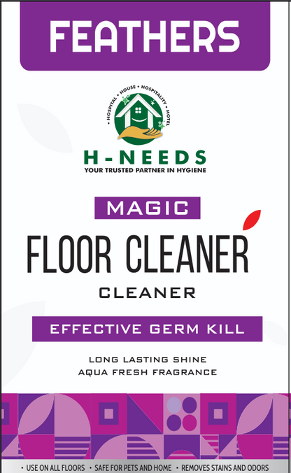 Feathers Magic Floor Cleaner – 500ml | Kills 99.9% Germs, Removes Stains & Odours