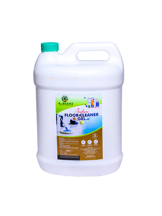 H-Needs Feathers Floor Cleaner Gel (5 Liters) – UltraPro Technology for Deep Cleaning & Long-Lasting Fragrance