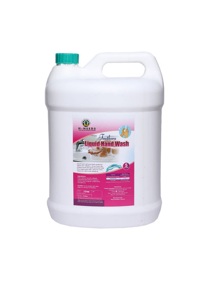 H-Needs Feathers Liquid Hand Wash (5 Liters) – Hygienic Clean & Refreshing Fragrance