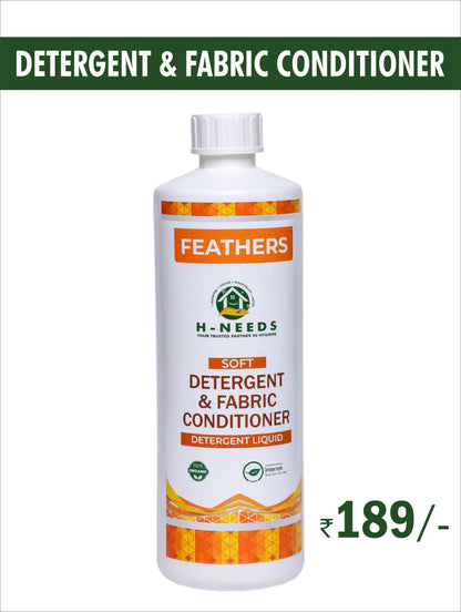 H-NEEDS Feathers Detergent & Fabric Conditioner 500 ml | Soft, Fresh & Long-Lasting Clean