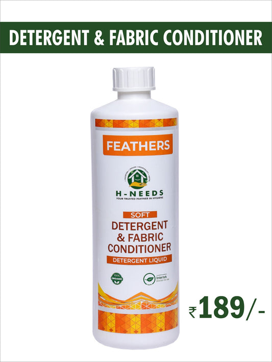 H-NEEDS Feathers Detergent & Fabric Conditioner 500 ml | Soft, Fresh & Long-Lasting Clean