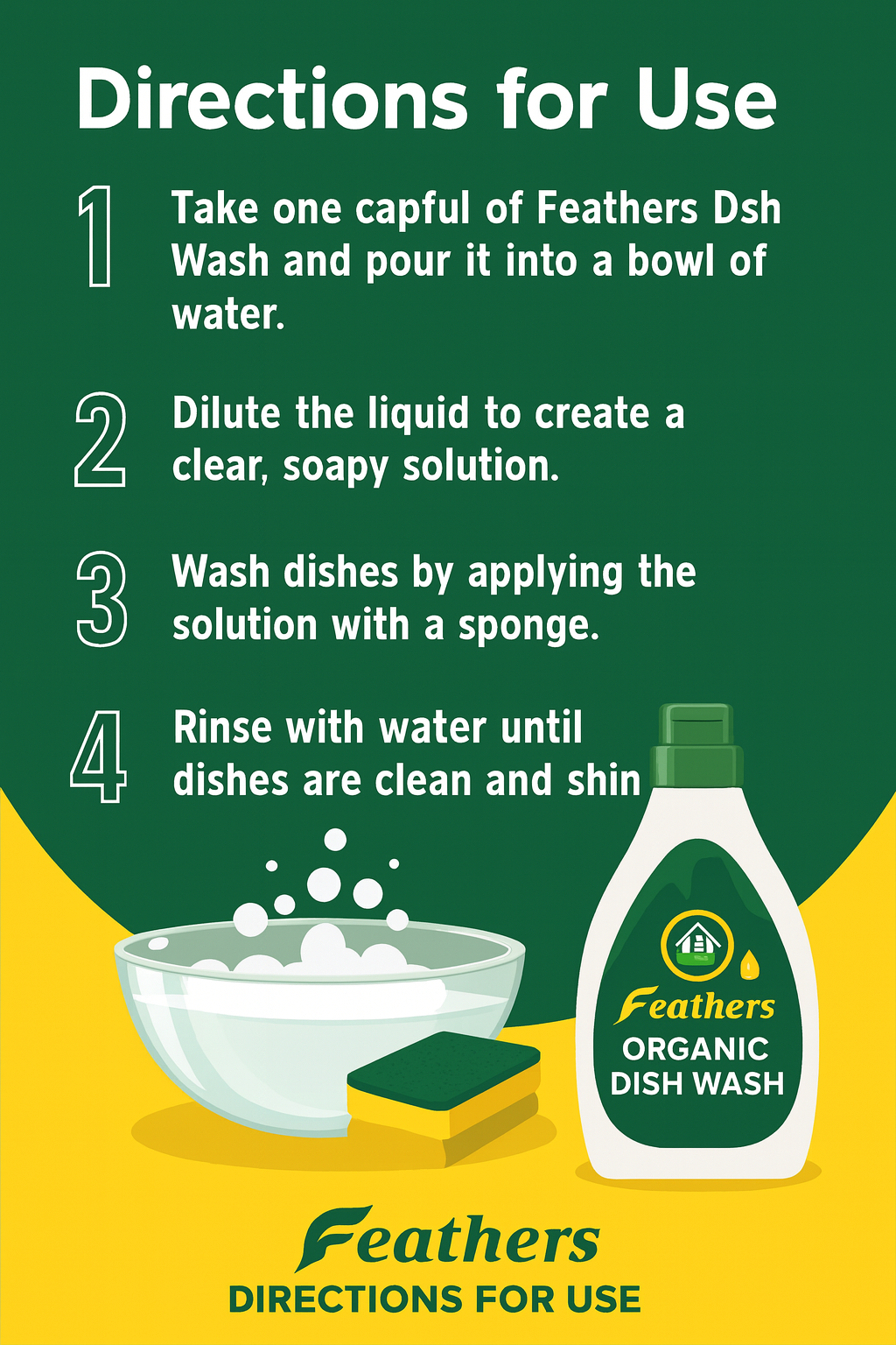 H-Needs Organic Cleaning Combo – Dish Wash + Fabric Wash + Floor Wash (3 Pack)