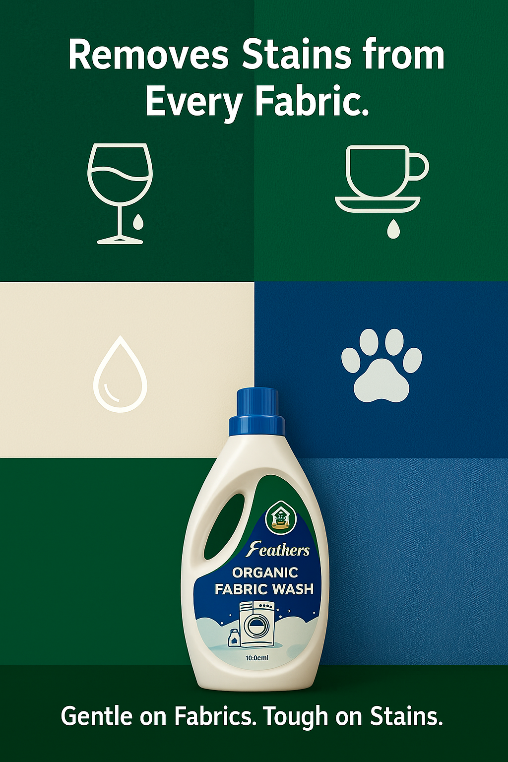 H-Needs Organic Cleaning Combo – Dish Wash + Fabric Wash + Floor Wash (3 Pack)