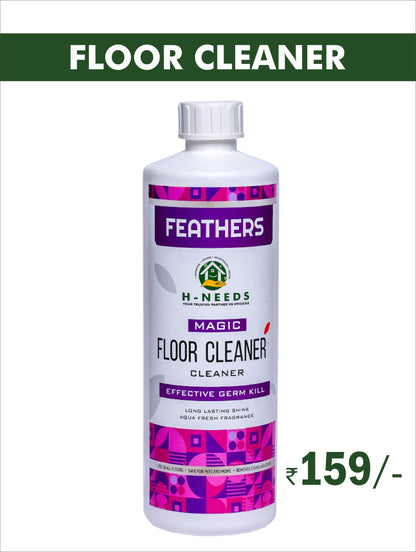 Feathers Magic Floor Cleaner – 500ml | Kills 99.9% Germs, Removes Stains & Odours