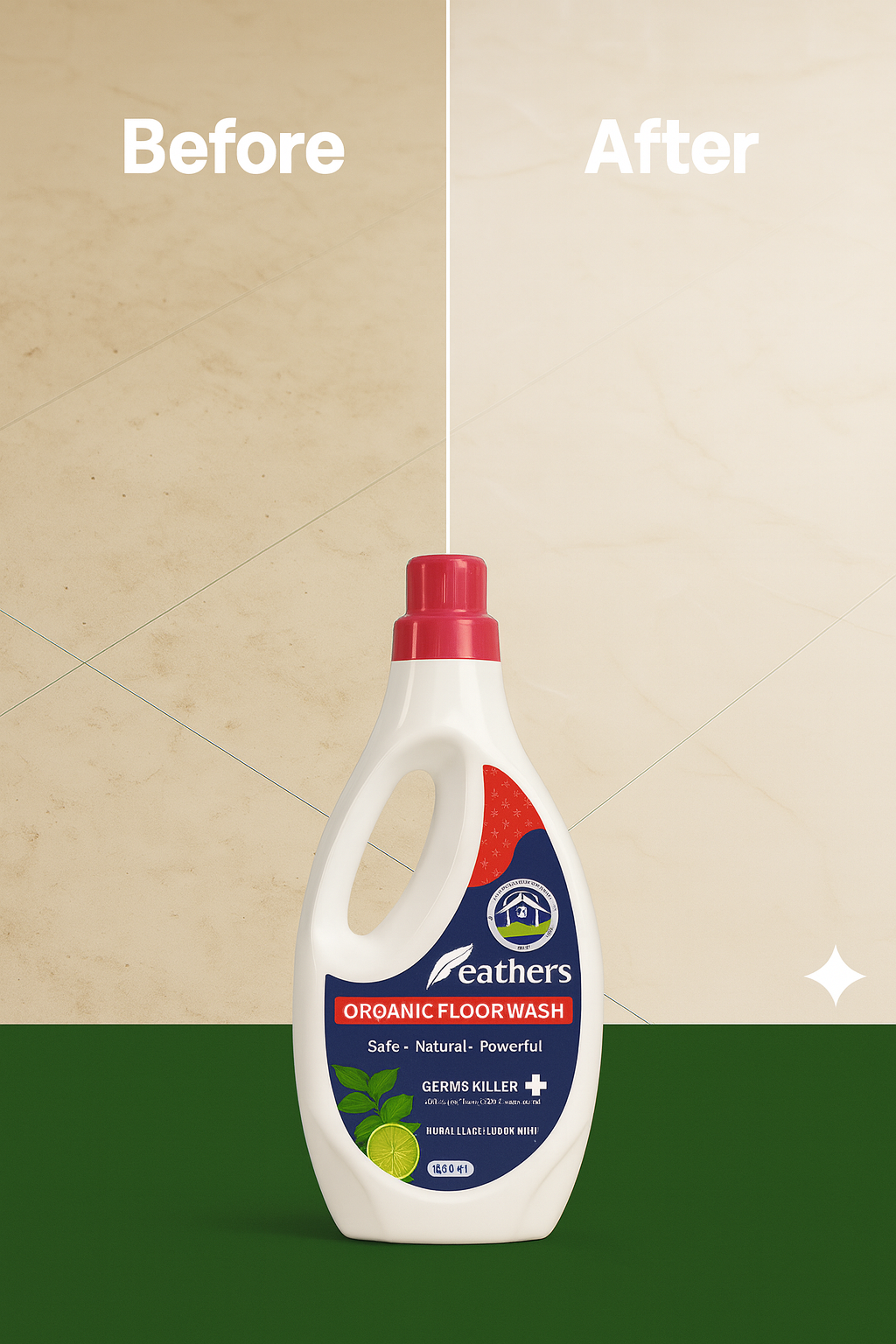 H-Needs Organic Cleaning Combo – Dish Wash + Fabric Wash + Floor Wash (3 Pack)