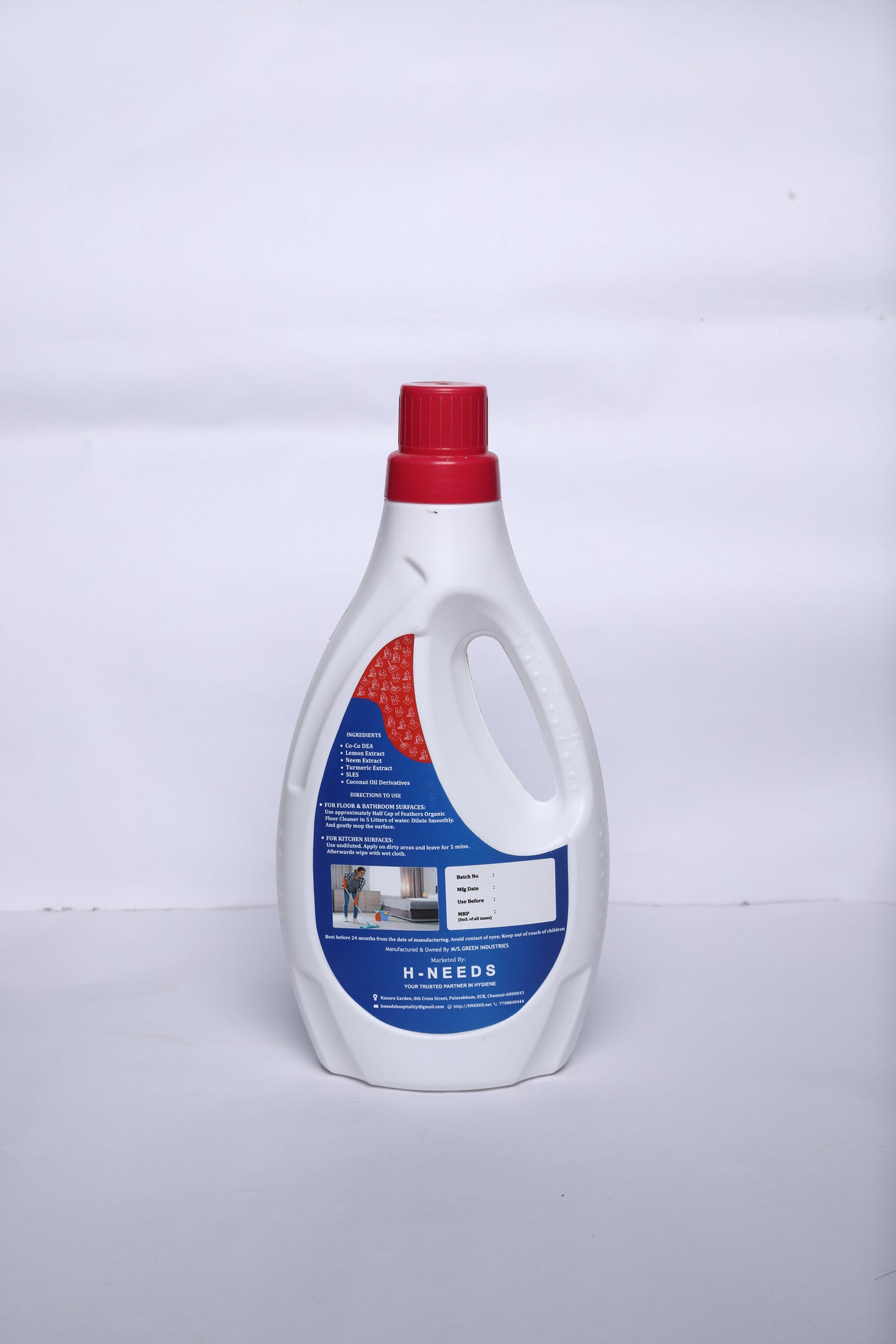 H-Needs Organic Cleaning Combo – Dish Wash + Fabric Wash + Floor Wash (3 Pack)