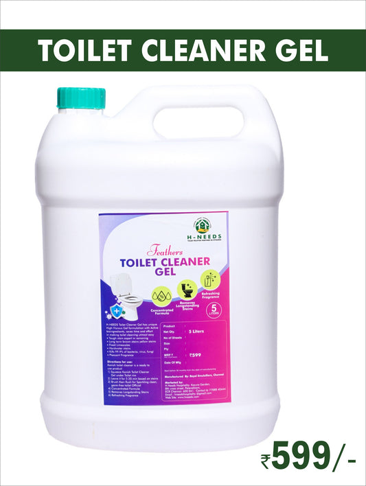 Feathers Toilet Cleaner Gel – 5 Liters | H-NEEDS Hygiene Solutions