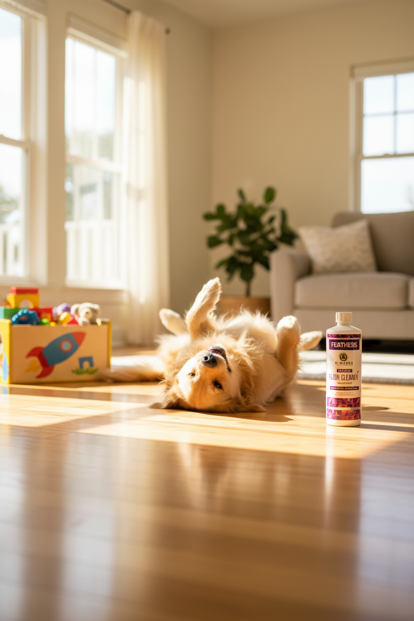 Feathers Magic Floor Cleaner – 500ml | Kills 99.9% Germs, Removes Stains & Odours