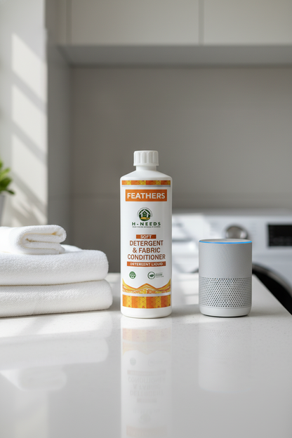 H-NEEDS Feathers Detergent & Fabric Conditioner 500 ml | Soft, Fresh & Long-Lasting Clean