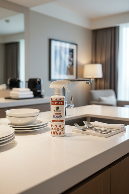 Feathers Magic Dishwash – 500ml | Tough on Grease, Gentle on Hands | Lemon Fresh