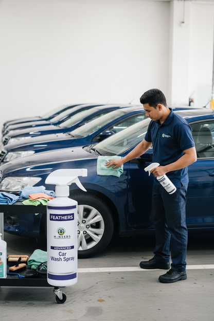 Feathers Advanced Car Wash Spray – Premium No-Rinse Car Cleaning Solution